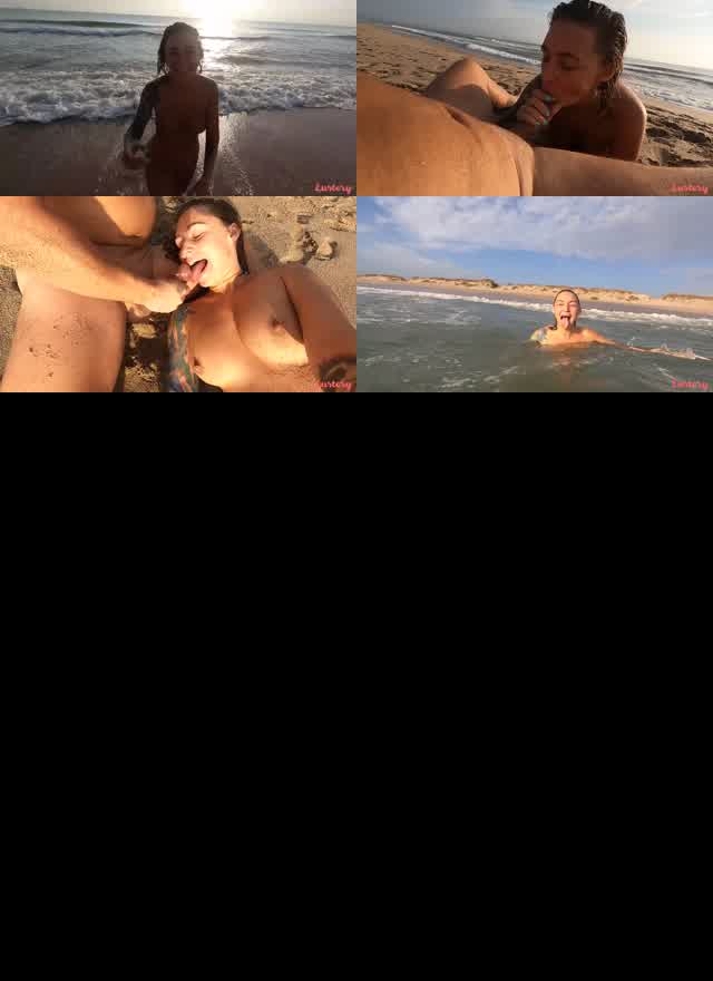 Lustery E498 Yuli And Mateo Public BJ On The Beach XXX 720p HEVC x265 PRT XvX