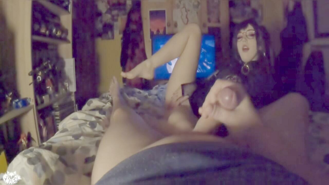 OnlyFans 2023 EnaFox Horny Goth Egirl Gets ROUGH FUCKED During Netflix Chill XXX 720p HEVC x265 PRT