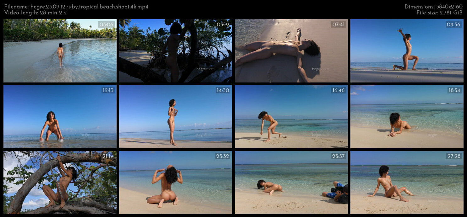 Hegre 23 09 12 Ruby Tropical Beach Shoot XXX 2160p MP4 WRB XvX