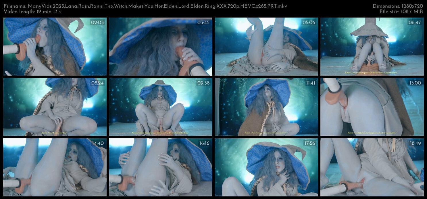 ManyVids 2023 Lana Rain Ranni The Witch Makes You Her Elden Lord Elden Ring XXX 720p HEVC x265 PRT X